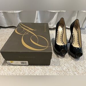Enzo Angiolini Black Patent Leather Heels